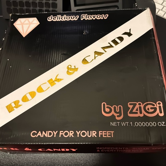 Rock & Candy by Zigi 10 M Helia Boot Black Faux Leather Chunky Heel New - Picture 10 of 14